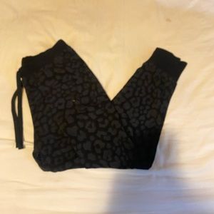 black cheetah print nike joggers